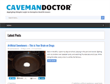 Tablet Screenshot of cavemandoctor.com